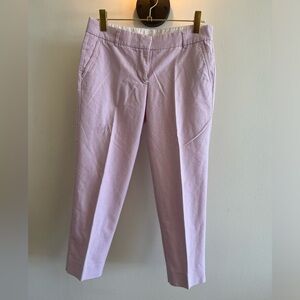 J. Crew soft pink cotton trousers sz 8